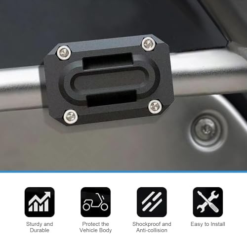 2 PCS Motorcycle Engine Guard Bumper Block, Crash Bar Protector, Anti-Scratch