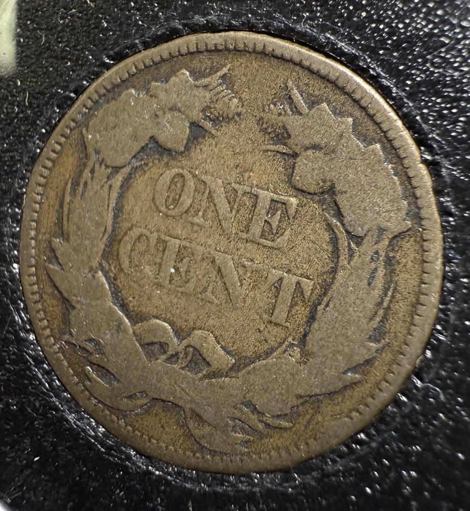 1857 Flying Eagle Cent PCS Flip Circulated Coin 1C
