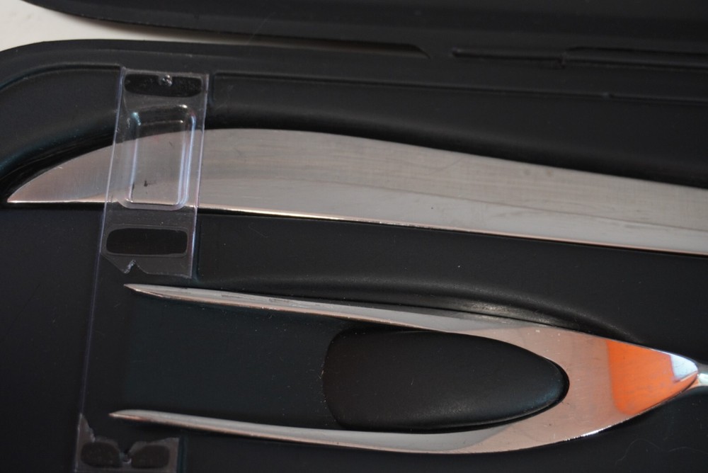 CARVEL HALL 2 Pc Knife & Fork Stainless Carving Set