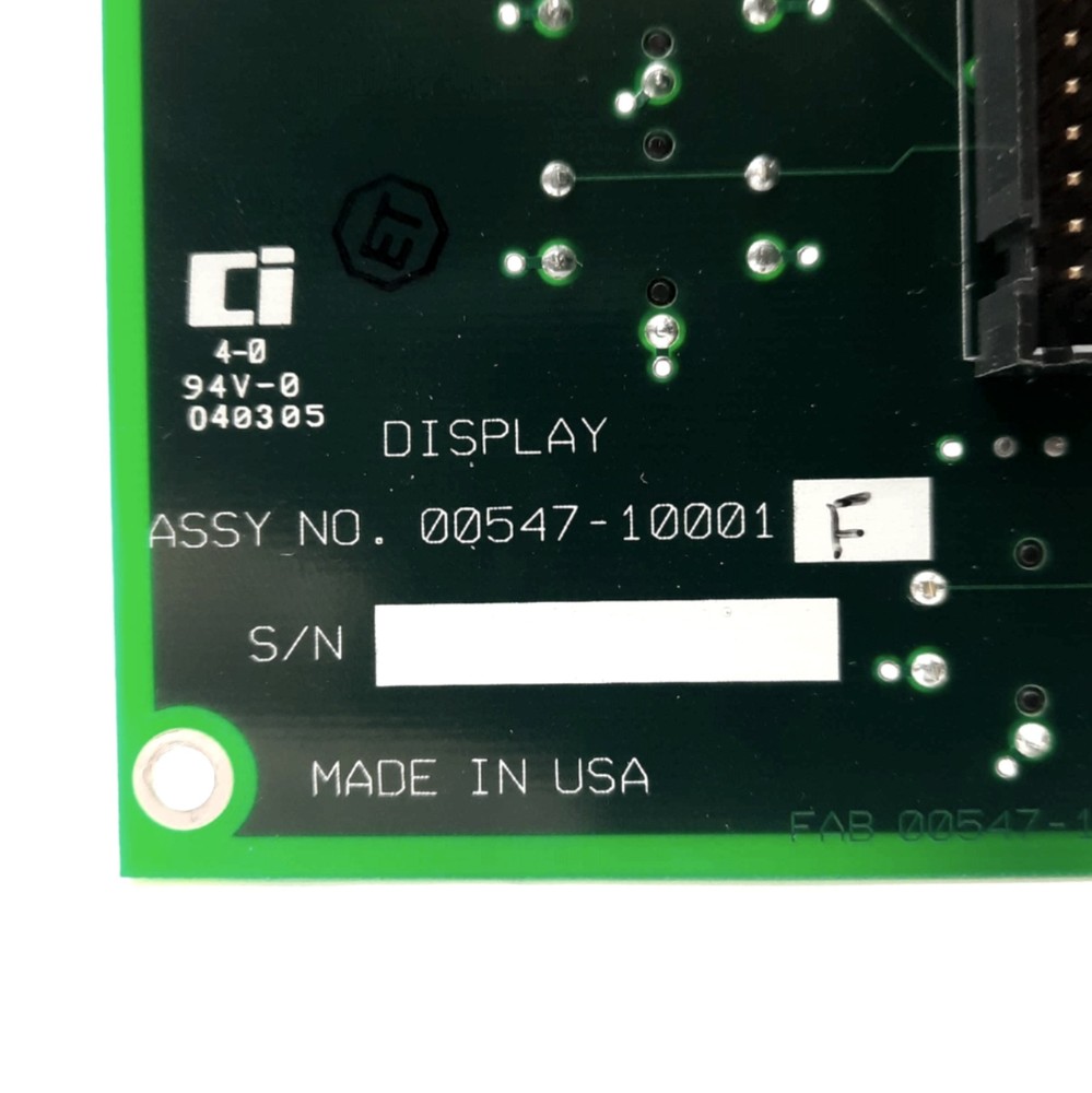 Biosense Webster 00547-10001 CoolFlow Irrigation Pump Control Panel/LCD Display
