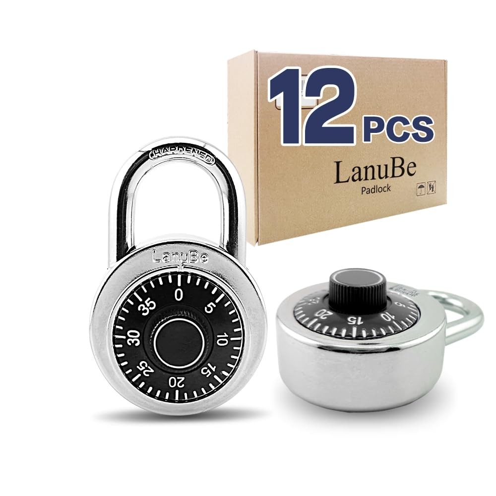 Lock Standard Dial Combination Lock 2 inches. Wide with Different Combination...