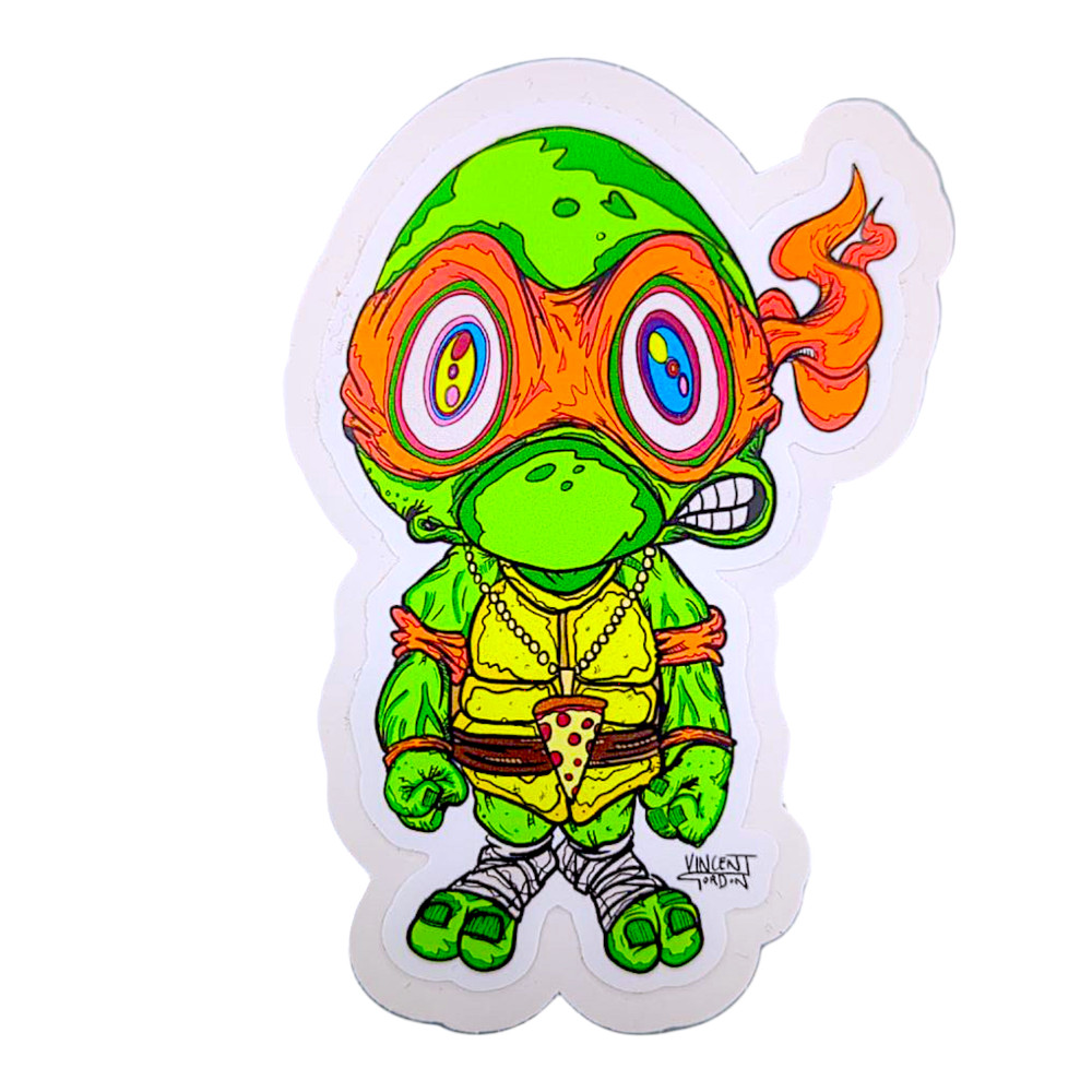 Vincent Gordon Michelangelo TMNT Study (Medium) Sticker
