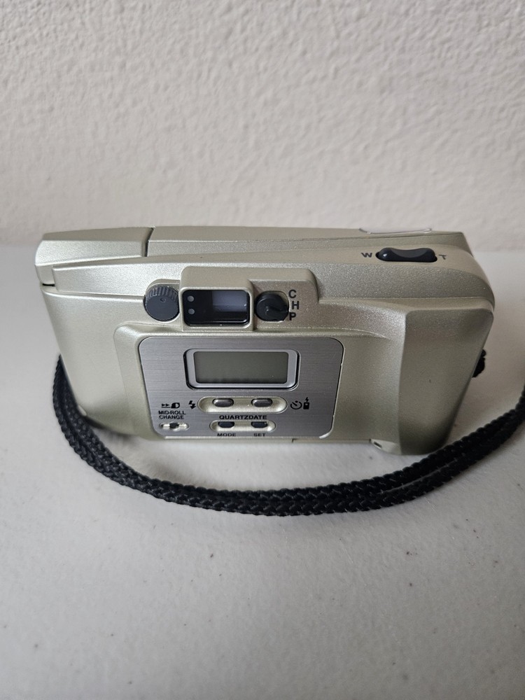 Olympus iZOOM 75 APS Point & Shoot Film Camera With Case Untested