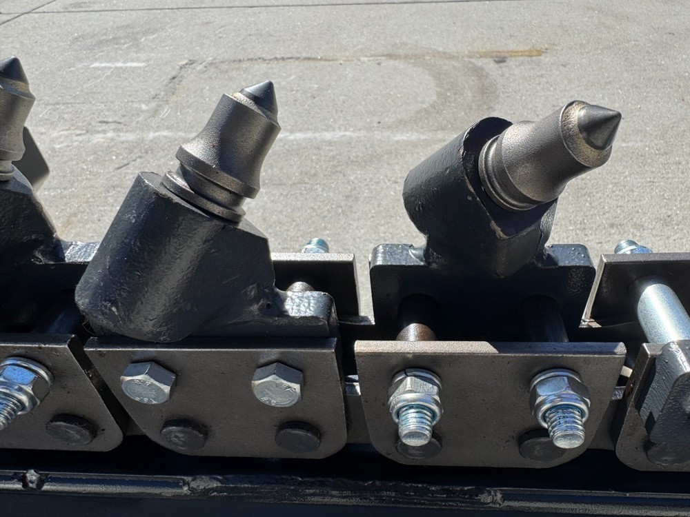 Raytree 60" Skid Steer Loader Trencher Attachment Rock Bullet Teeth