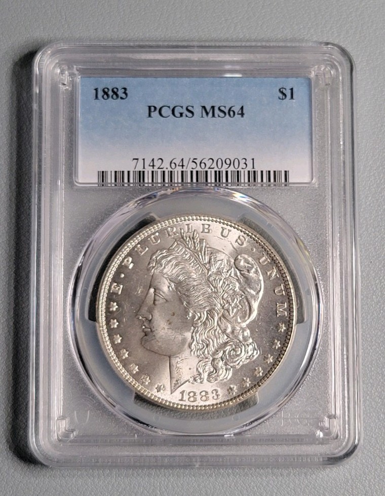 1883 P Morgan Silver Dollar - PCGS MS64