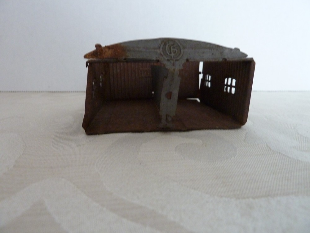 VINTAGE TIN TWO CAR GARAGE
