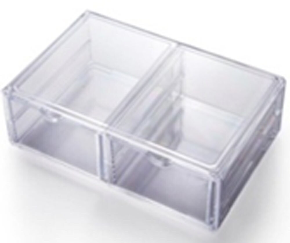 Stackable Cosmetic Organizer 13.5" Extra Wide - 2 Drawer (XL)