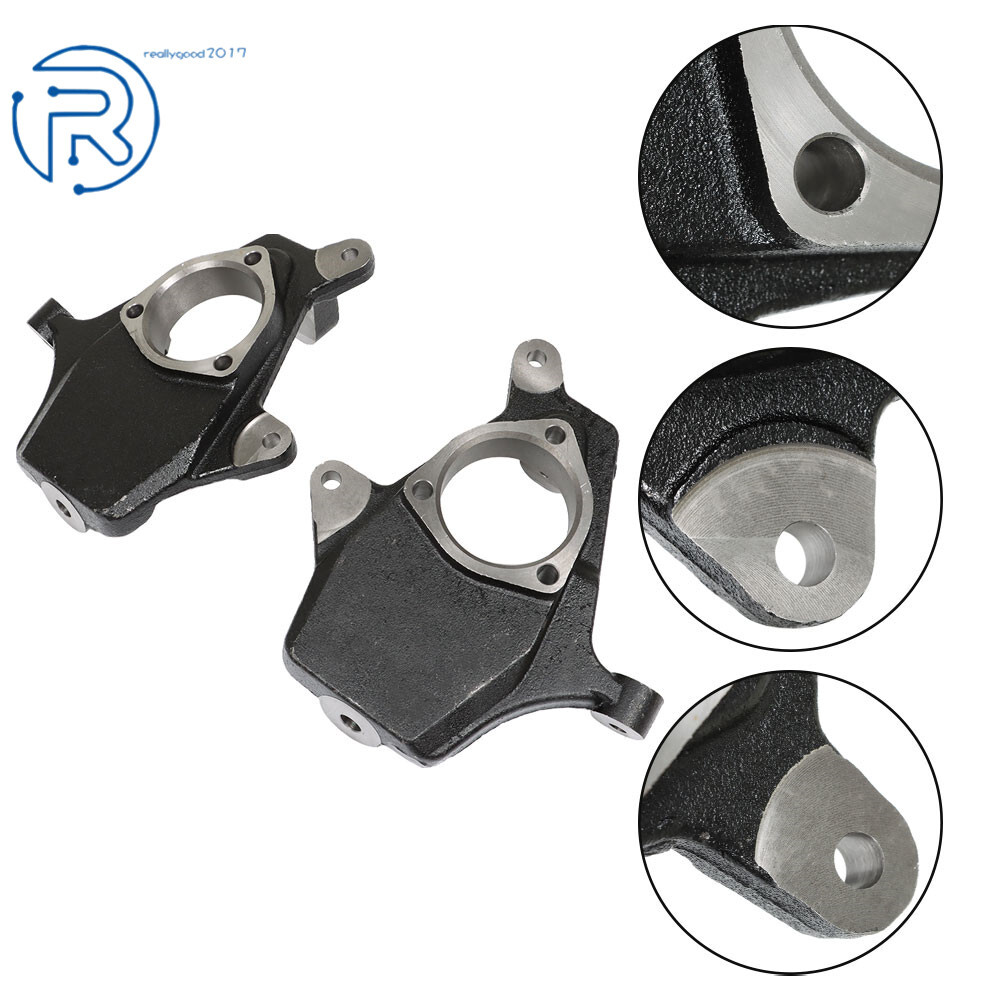 NEW 2" Drop Lowering Spindles For 07-17 Chevy Silverado GMC Sierra 1500 2WD 4WD