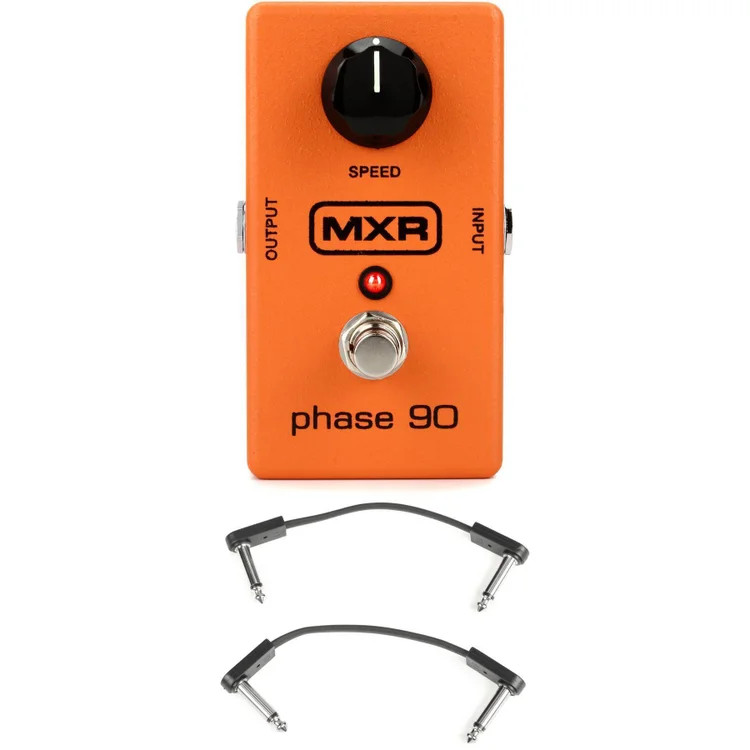 MXR M101 Phase 90 Phaser Pedal with EBS Patch Cables