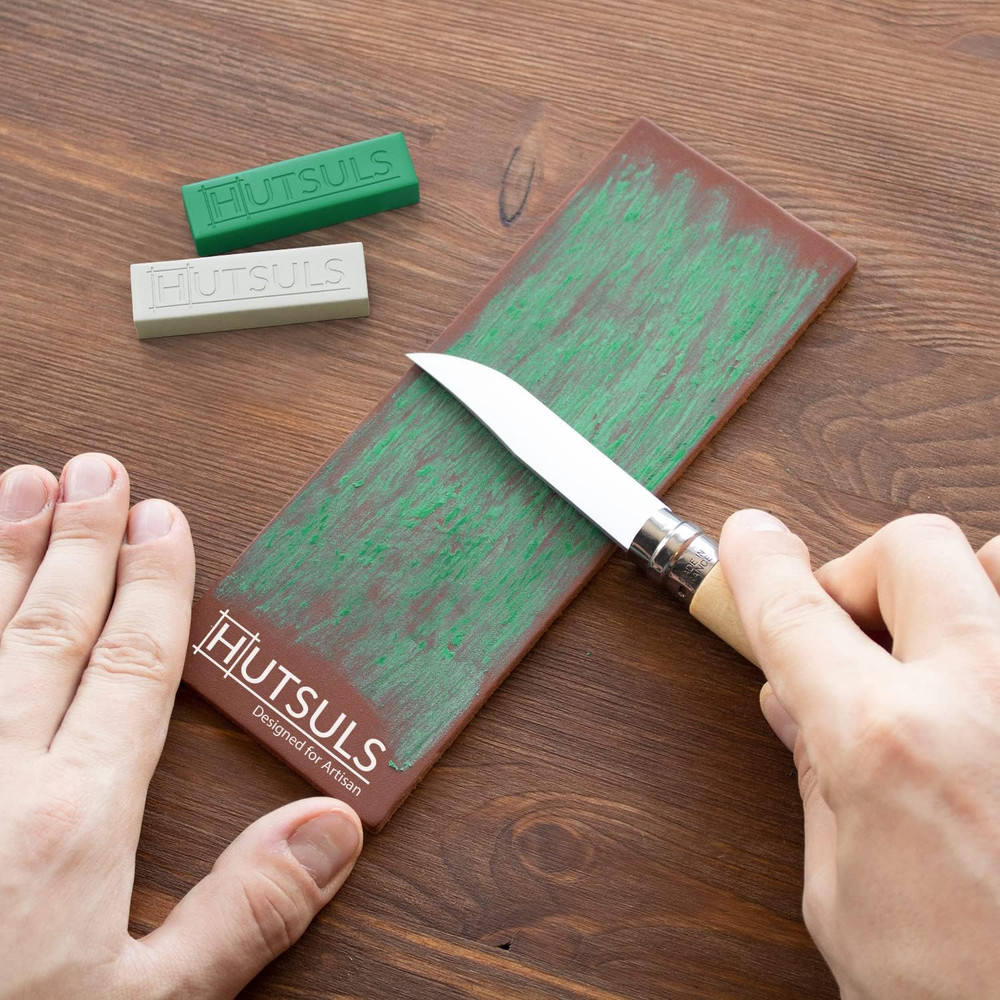White & Green Strop Compound - Total 5 Oz Get Razor Sharp Edge with Green Honing