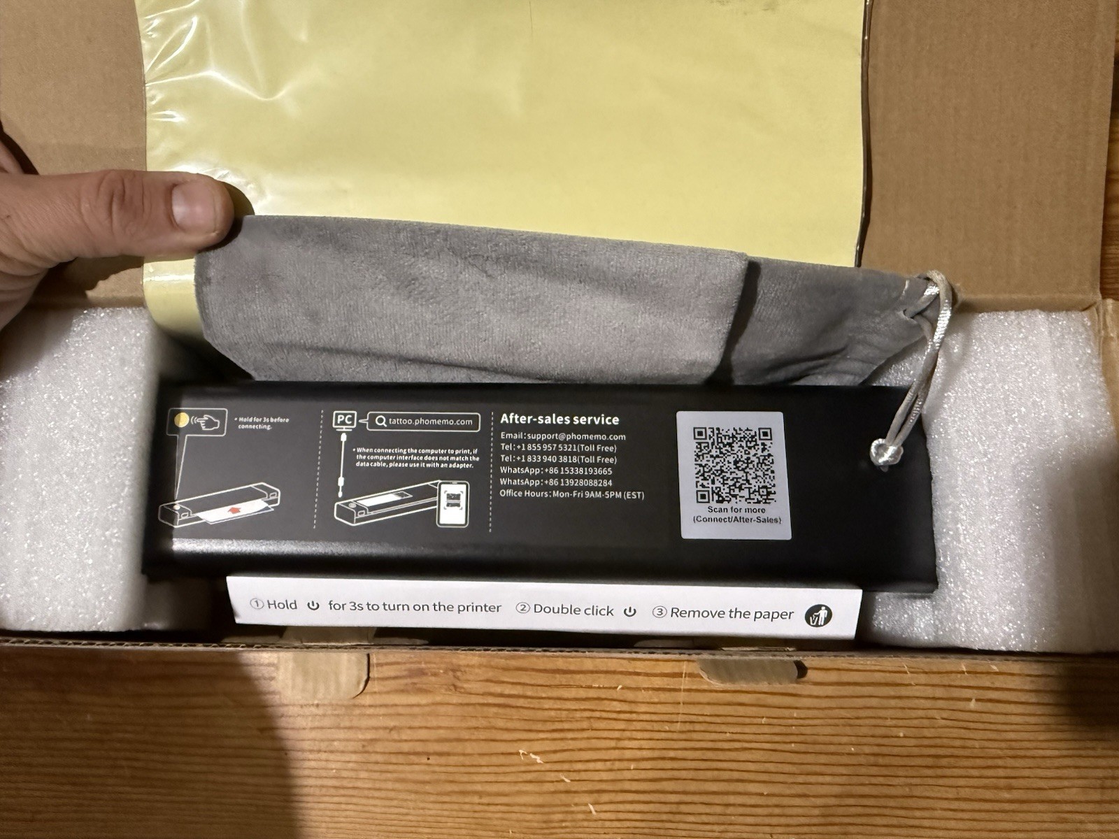 Phomemo Wireless Thermal Tattoo Stencil Printer, M08F Works With Phone/Tablet/PC