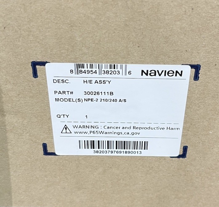 Navien® 30026111B Heat Exchanger For NPE 210A2 210S2 240A2 240S2 - New in Box