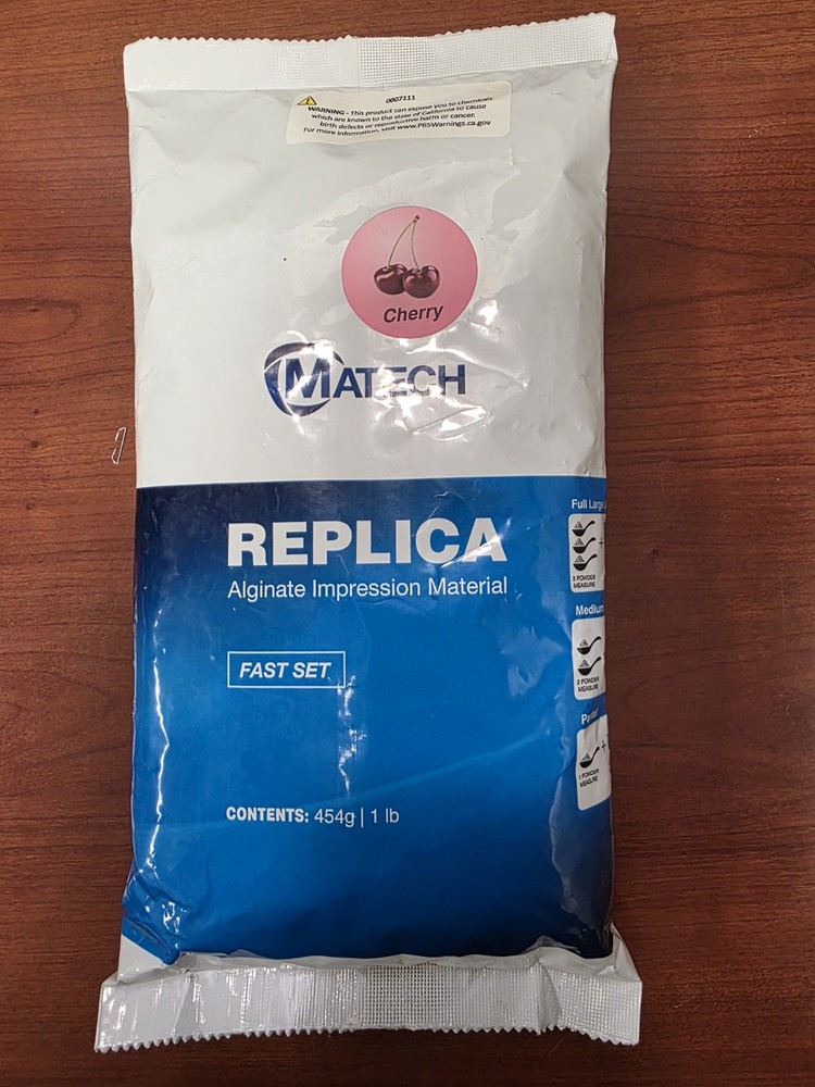 Matech Replica Alginate Impression Material, Fast Set, 1lb