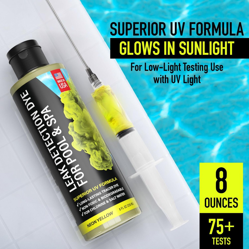 Pool Leak Detection Dye Kit - with 2 Precision Applicators - Superior Long
