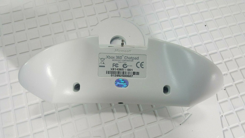 Microsoft Xbox 360 Controller ChatPad Attachment X814365-001 - White