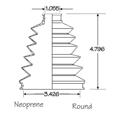 Front Outer CV Boot Repair Kit for Mini Cooper 2008-2015 AT (see chart)