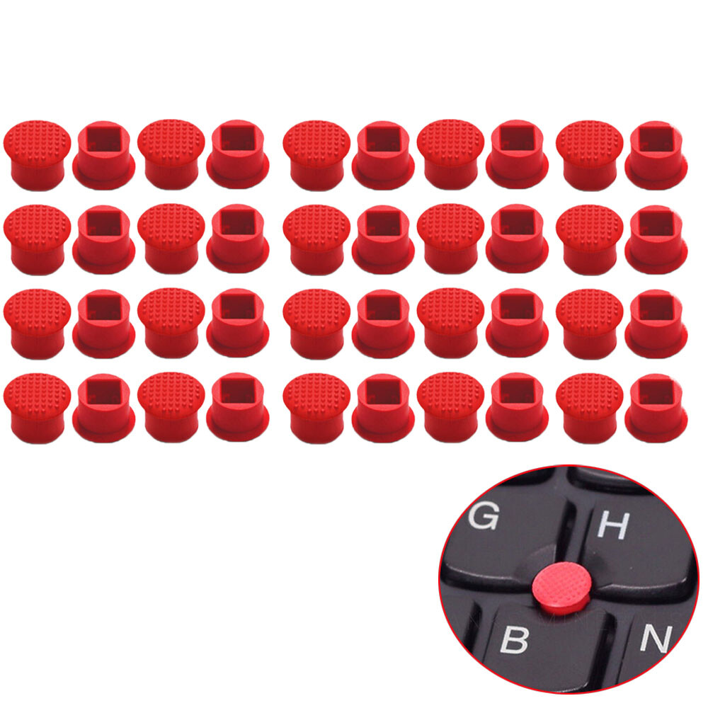 40pcs Rubber Mouse Pointer Trackpoint Red Cap For IBM Thinkpad Laptop Nipple
