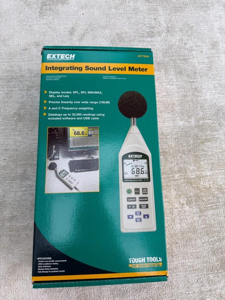 Extech 407780A Integrating Sound Level Meter (INC VAT)