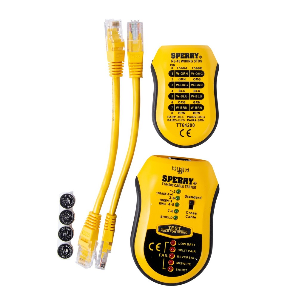 Sperry Instruments TT64200 Cable-Test Twisted Pair Ethernet Network Cable Tester