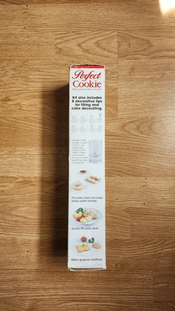 Smart Inventions Perfect Cookie Press Set, 12 Design Disks, 8 Tips