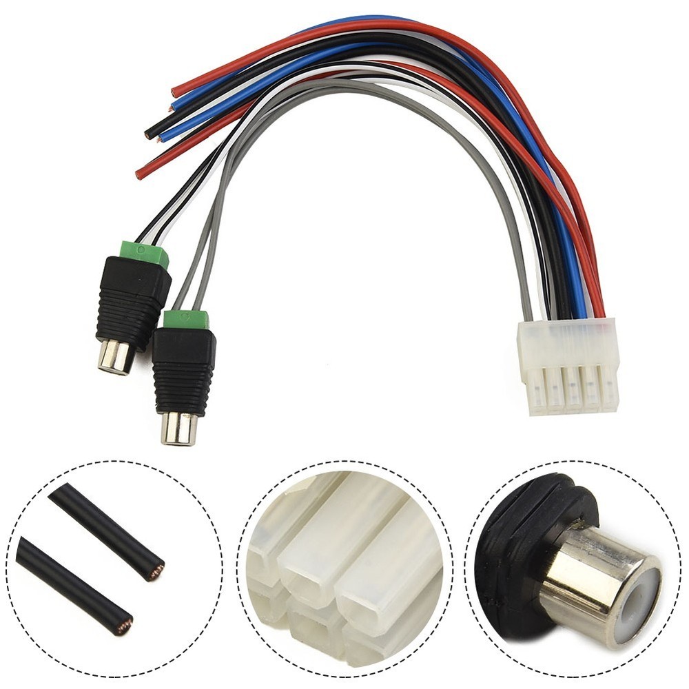 Upgraded Power Input Solution 10 Pin Speaker Wire Harness for Dual TBX10A