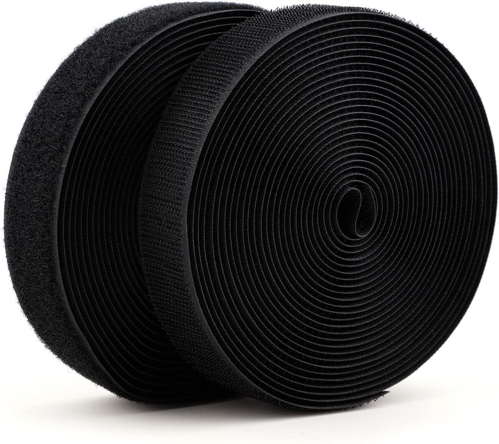 Sew On Hook and Loop Strips 5/8 Inch Wide Non-Adhesive Back Hook and Loop Tape