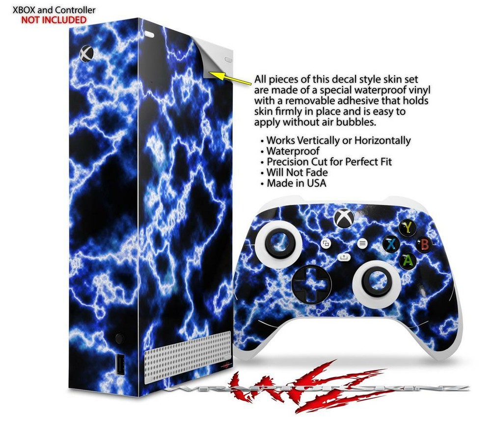 Skins XBOX Series S Console Controller Electrify Blue