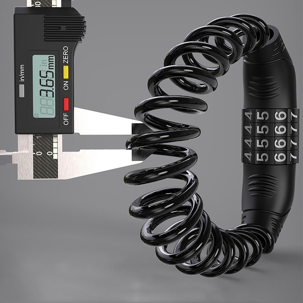 Combination Bike Cable Lock - 4 Digit 1.45M Long Security Cable Lock FOR Scooter