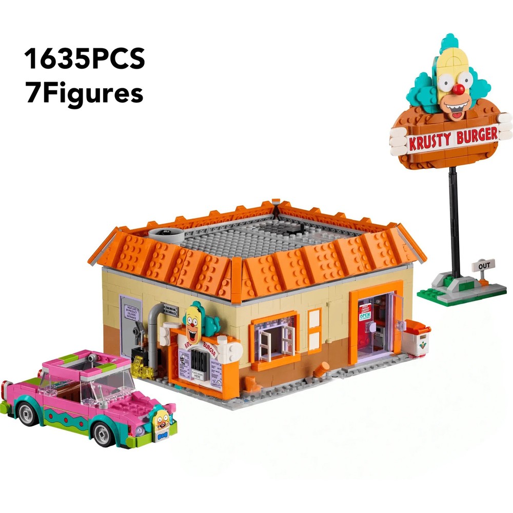 New 10352 The Krusty Burger Restaurants Building Blocks Set Bricks Creative