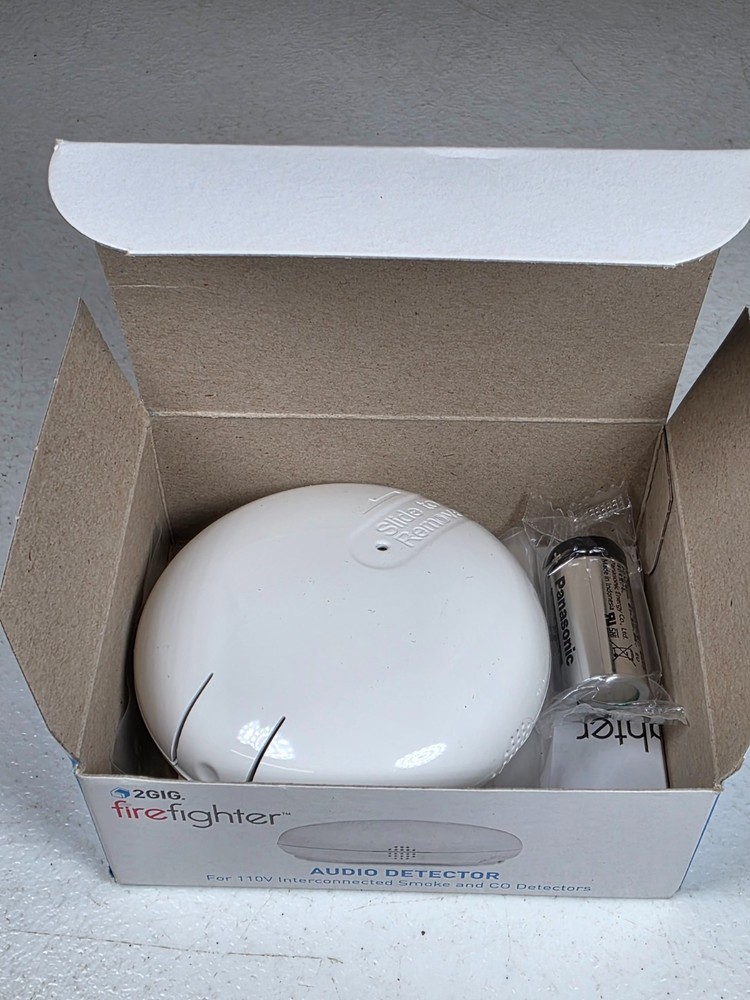 2GIG Wireless FireFighter Smoke Audio Detector Sensor-Transmitter (2GIG-FF-345)