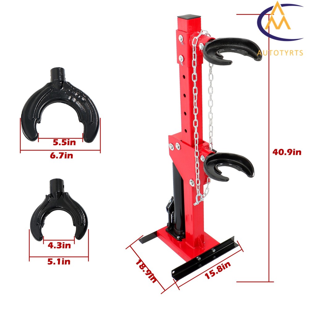 Coil Spring Compressor Red Auto Strut Hydraulic Compressor Removing Tool 4.5T