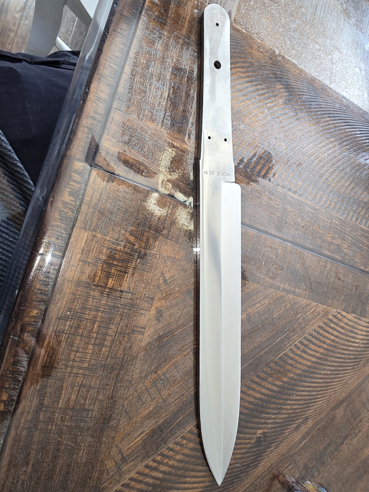 Vintage 1990 Case XX Rio Grand Bowie 10" Fixed Knife Blade Blank.