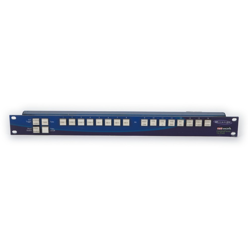 Miranda / VikinX Single Bus Control Panel 16-ProS NTW-P-16-ProS 002
