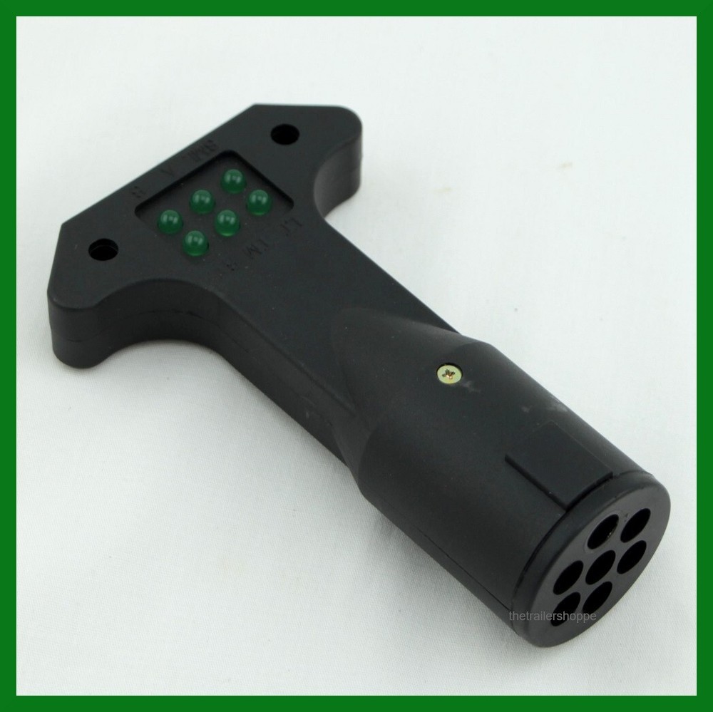 Trailer Socket Circuit Light Plug Pollak Tester 7 Round Pin Vehicle End