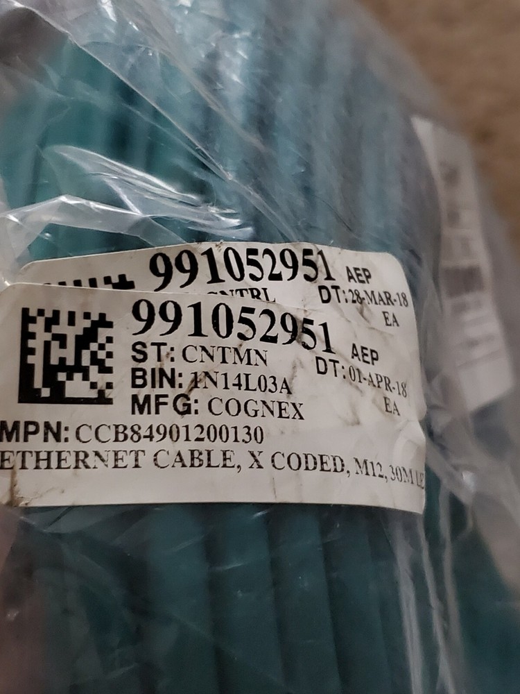 COGNEX ETHERNET CABLE 30M CCB84901200130