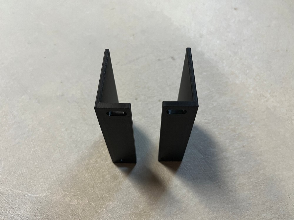 2 Pack - 2U 19" Network Rack Bracket Ears Universal Mount - 3D Printed