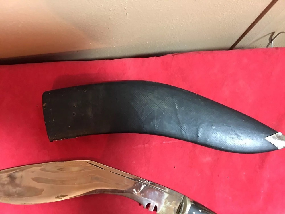 Antique Large Fixed Blade India knife with Sheath