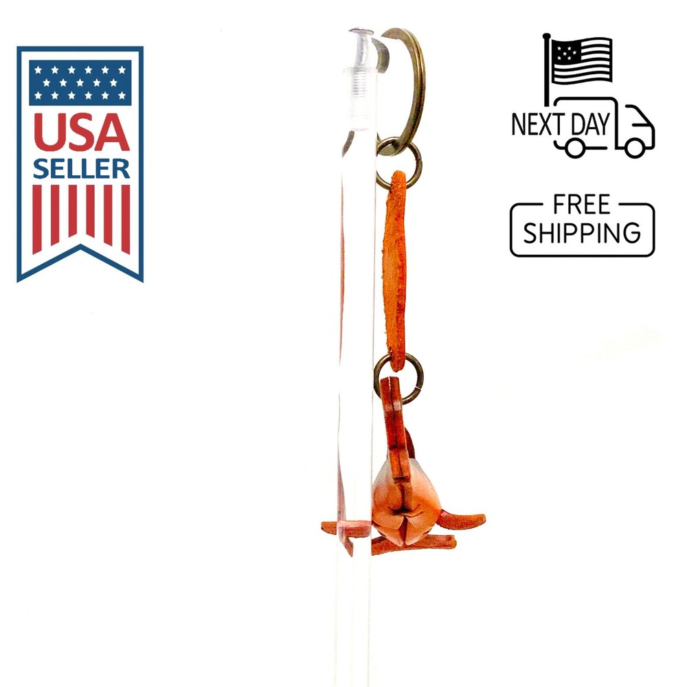 Hammerhead Shark Handmade Leather Keyring