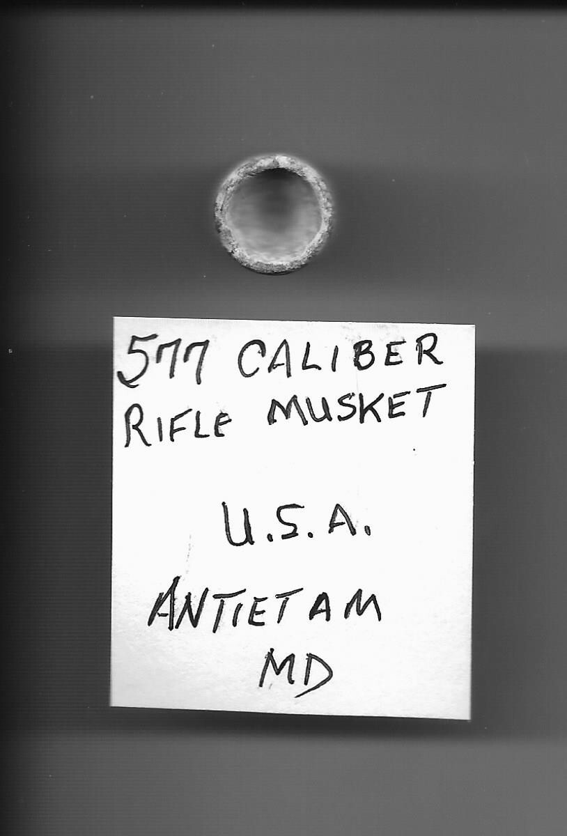 NICE Pair Antietam Civil War Genuine Bullets. A CONFEDERATE AND a UNION Bullet
