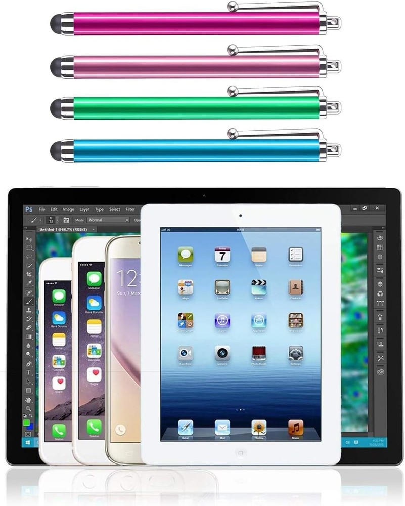Assorted Colors Stylus Pen Universal Touch Screen Capacitive 5 Pack