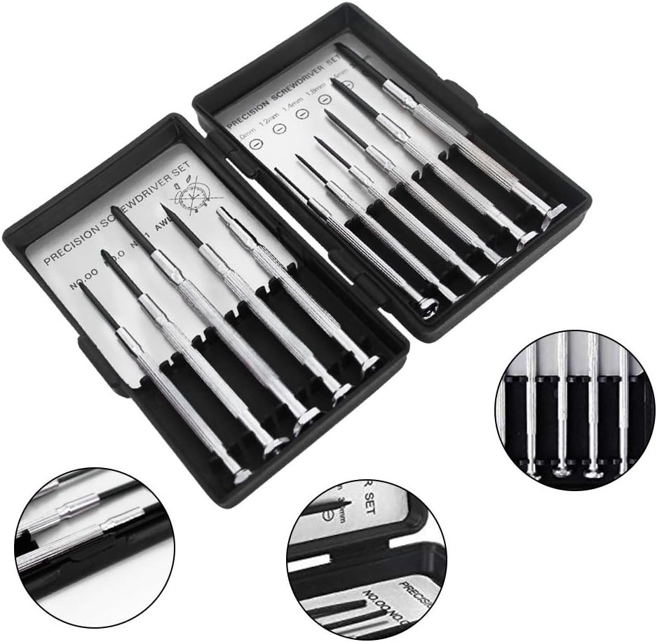 Durable 11PCS Precision Screwdriver Set - Ideal for Electronics & Watches