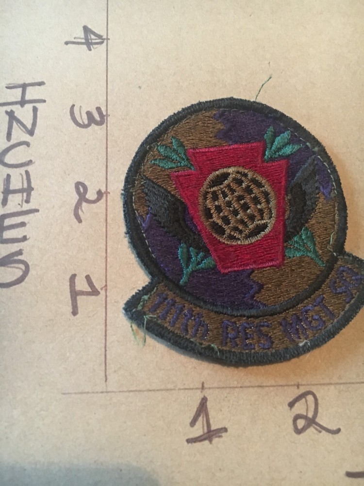 USAF 111th Resource Management Squadron subdued patch 5/28/25