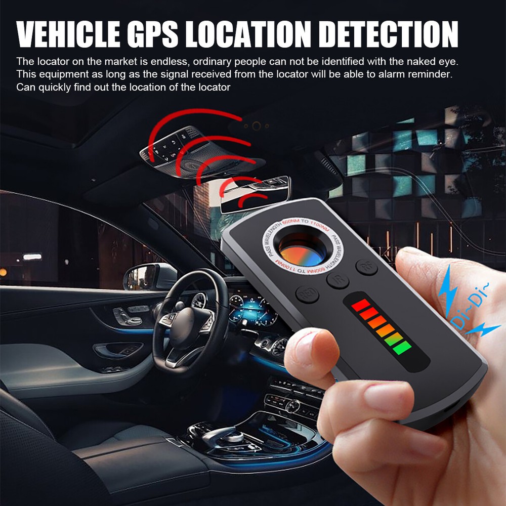 Mini GPS Tracker Finder Scanner Device Anti-Spy Hidden Camera Wireless Detector