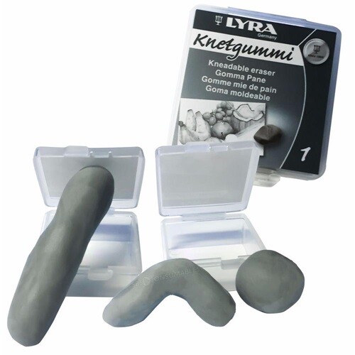 Lyra Kneadable Eraser Putty Rubber in Re-Sealable Case