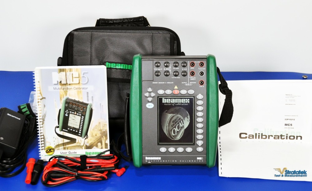 Beamex MC5 Multifunction Process Calibrator Fluke Leads - NIST Calibrated