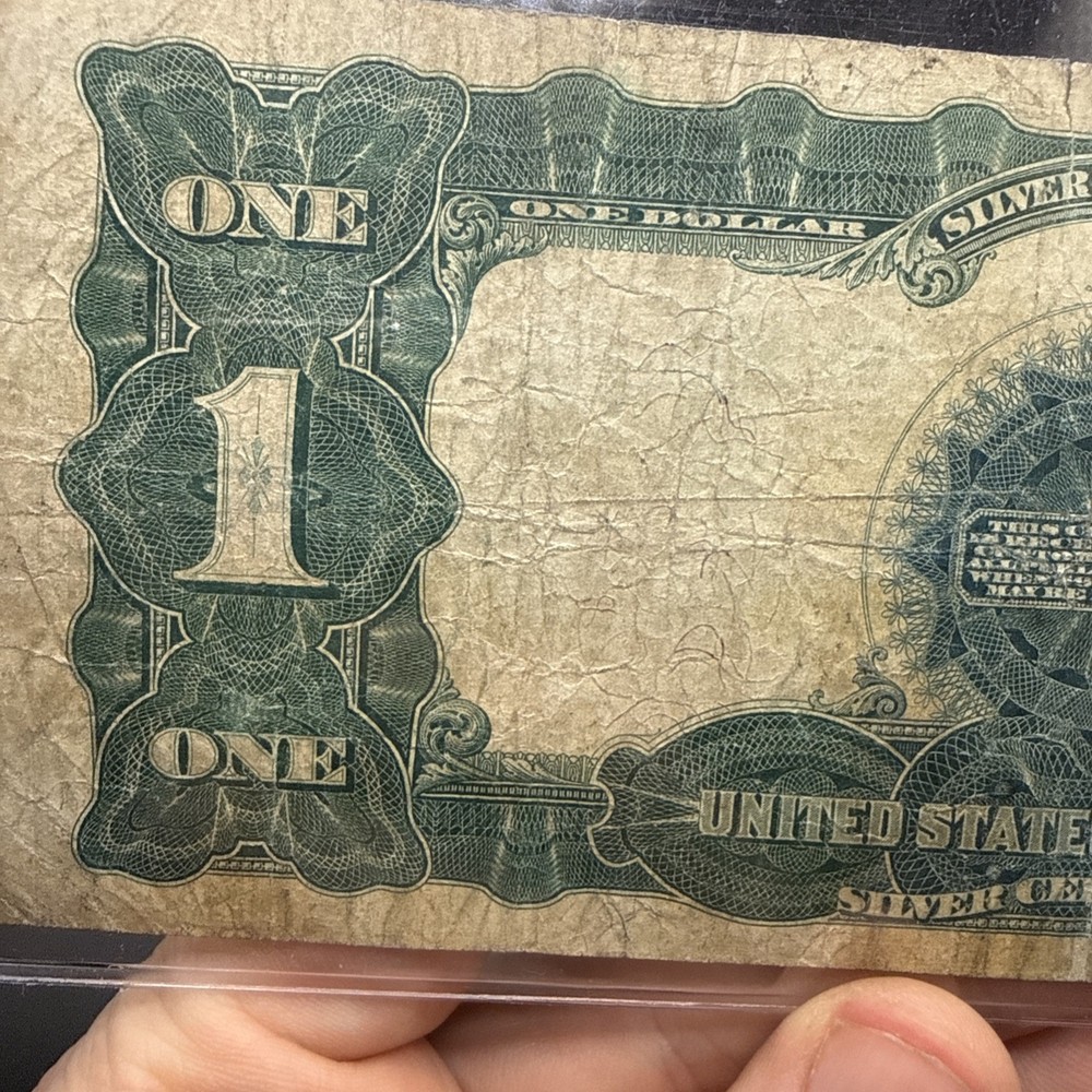 1899 $1 Black Eagle Silver Certificate Large Size, Circulated Fine