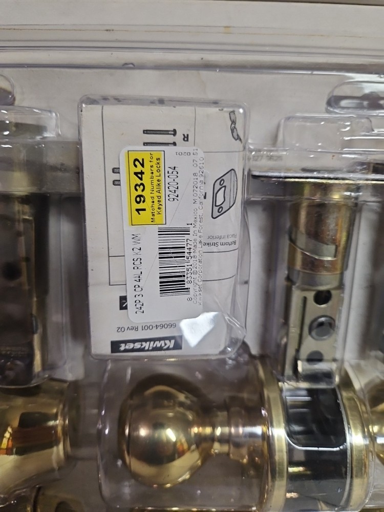 KWIKSET 2 Pack Single Cylinder Deadbolt & Keyed Entry Set