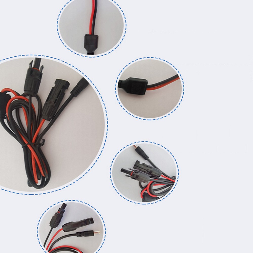 1X Durable Solar Photovoltaic Cable DC7909 Solar Panel Cable Connection Wire