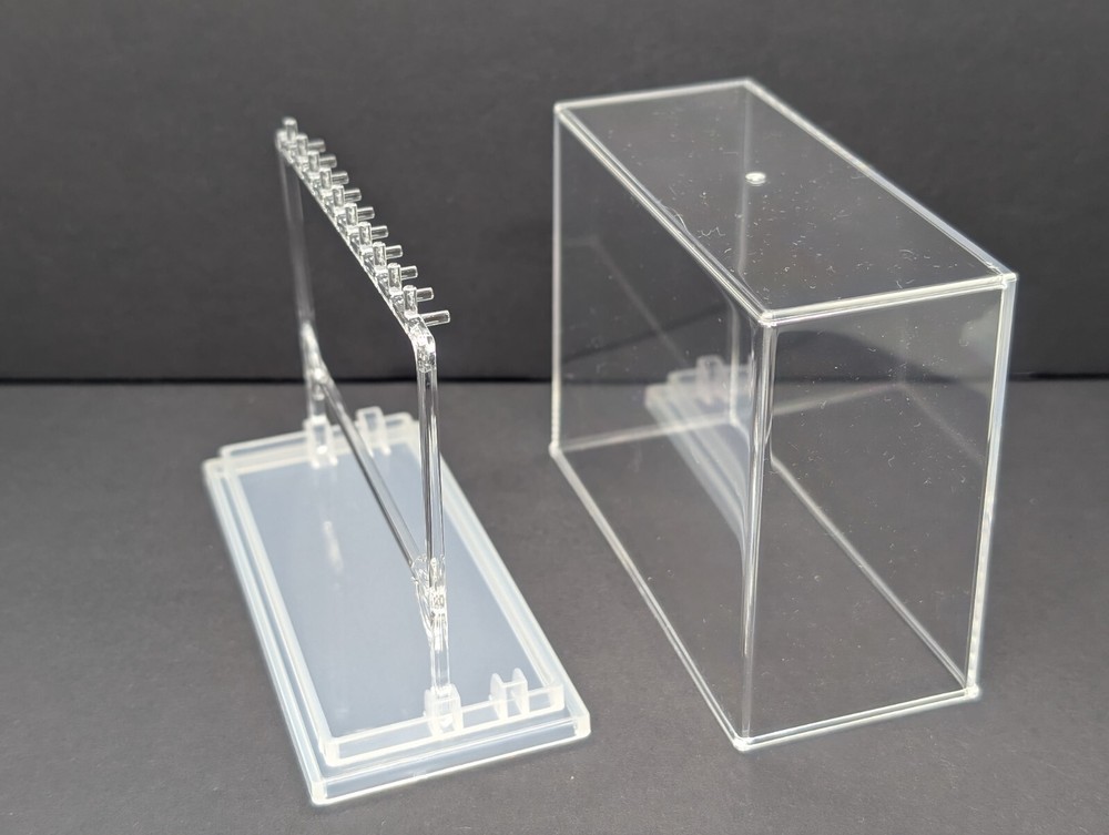 Key Chain Display Case Figure Miniature Capsule Toy Holder Stackable Made in JP