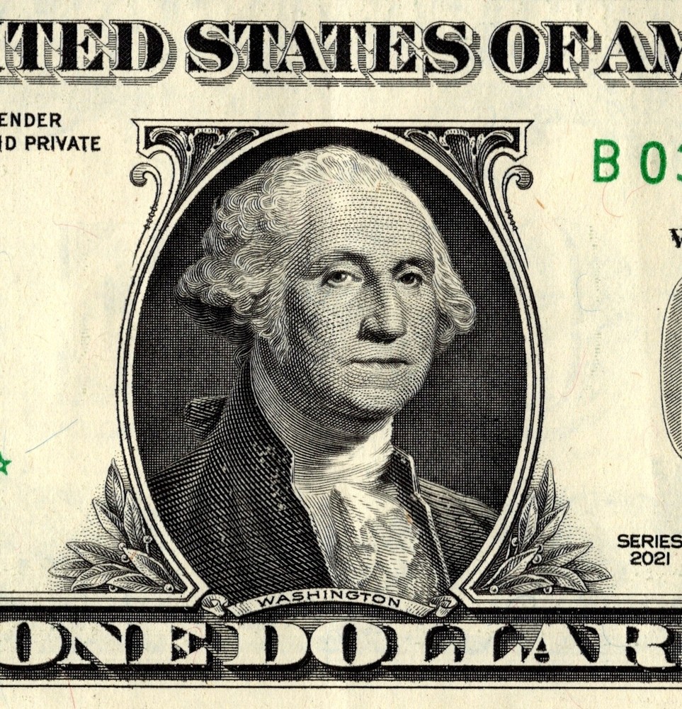 B STAR NOTE 2021 ONE DOLLAR B03952278* REGULAR RUN